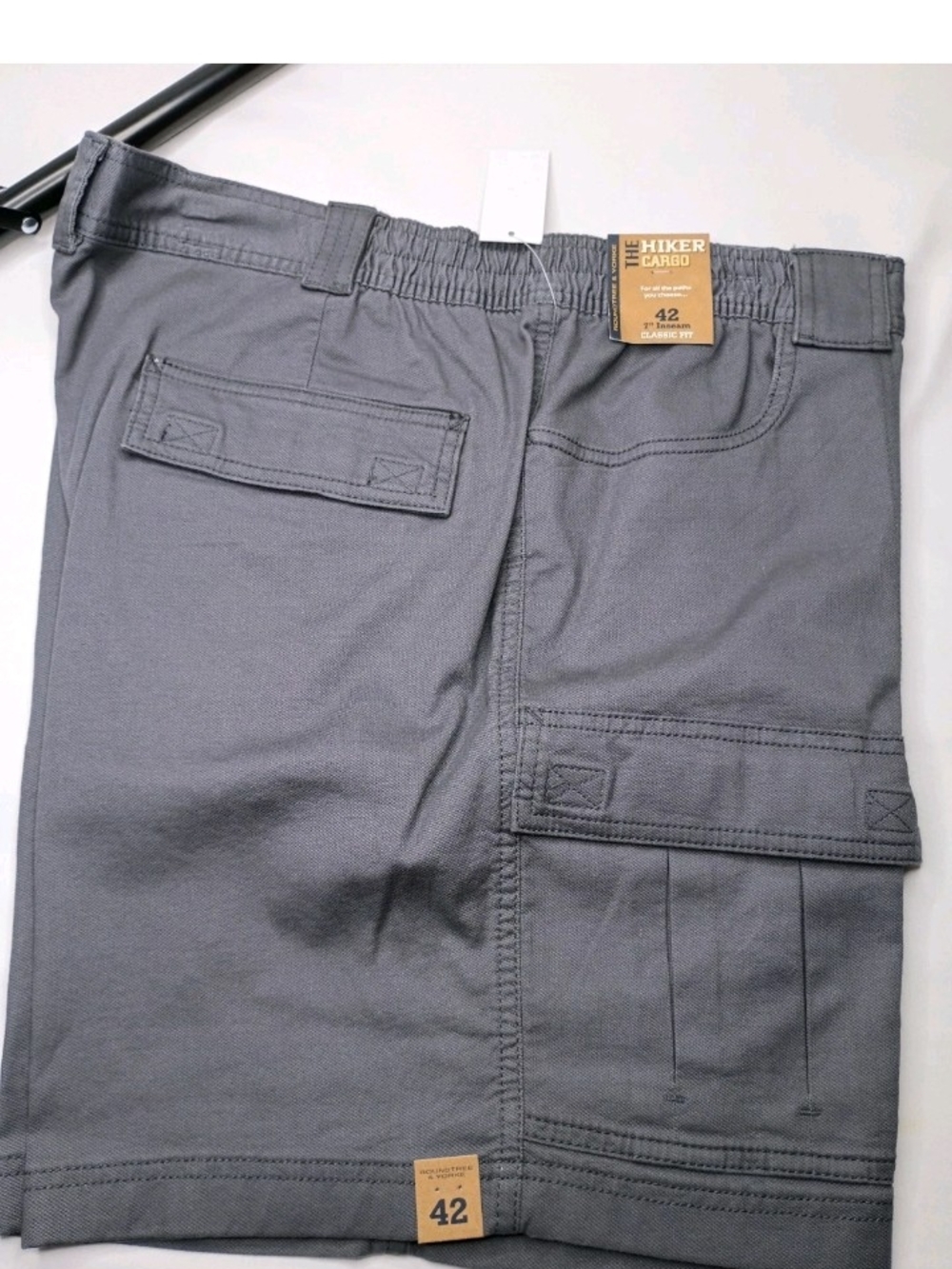 Roundtree & Yorke Gray Men's Cargo Shorts